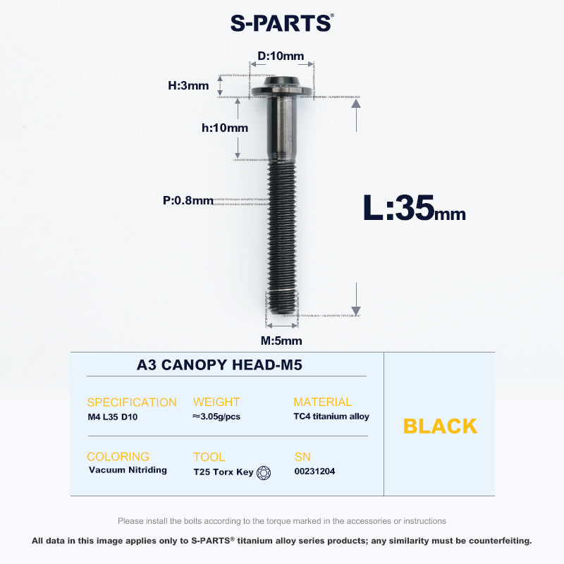 A3 Canopy Head M5 D10