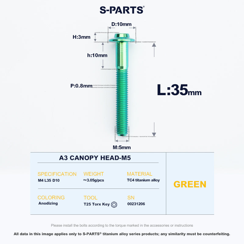 A3 Canopy Head M5 D10