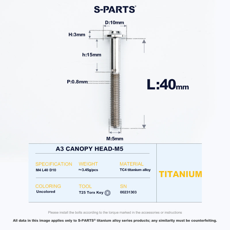 A3 Canopy Head M5 D10