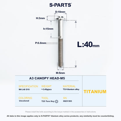 A3 Canopy Head M5 D10