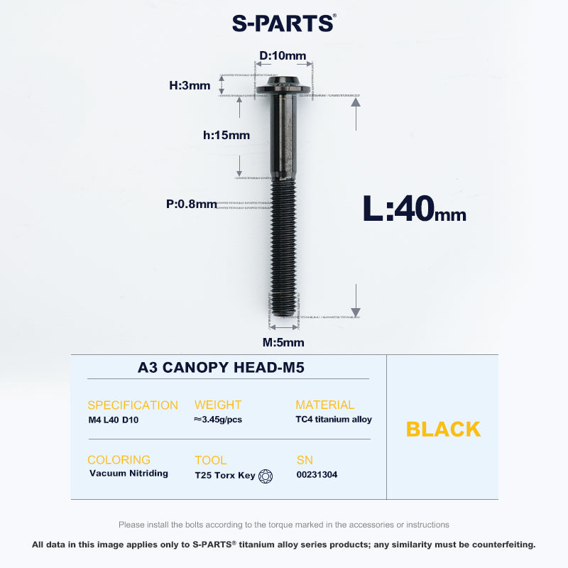 A3 Canopy Head M5 D10