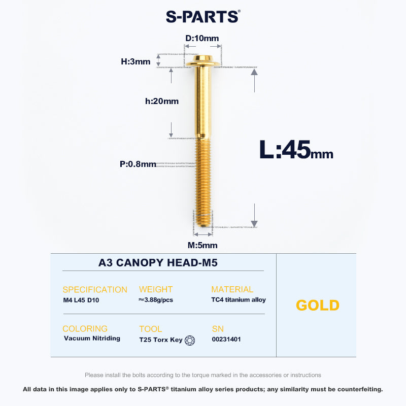 A3 Canopy Head M5 D10