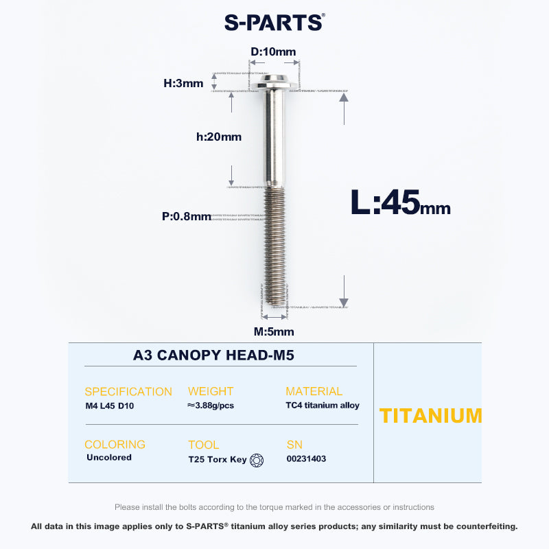 A3 Canopy Head M5 D10