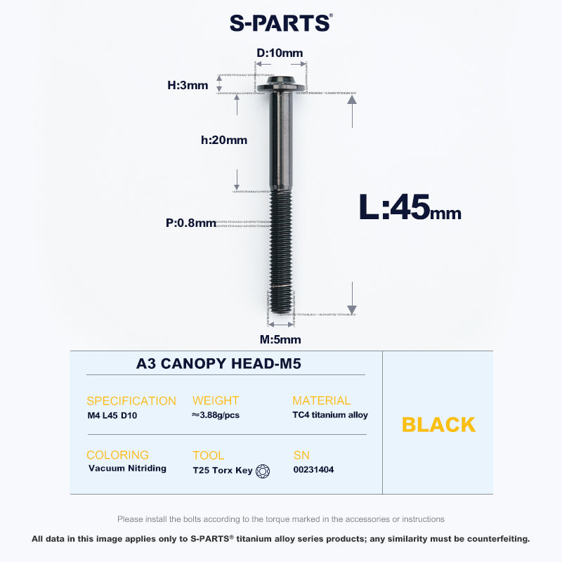 A3 Canopy Head M5 D10