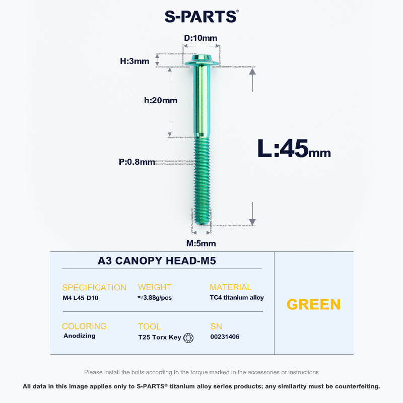 A3 Canopy Head M5 D10