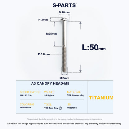 A3 Canopy Head M5 D10