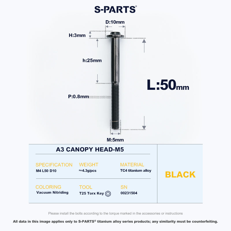 A3 Canopy Head M5 D10