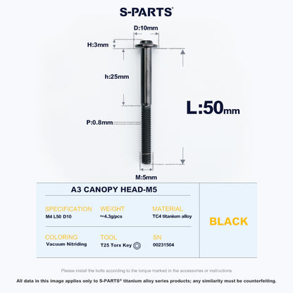 A3 Canopy Head M5 D10