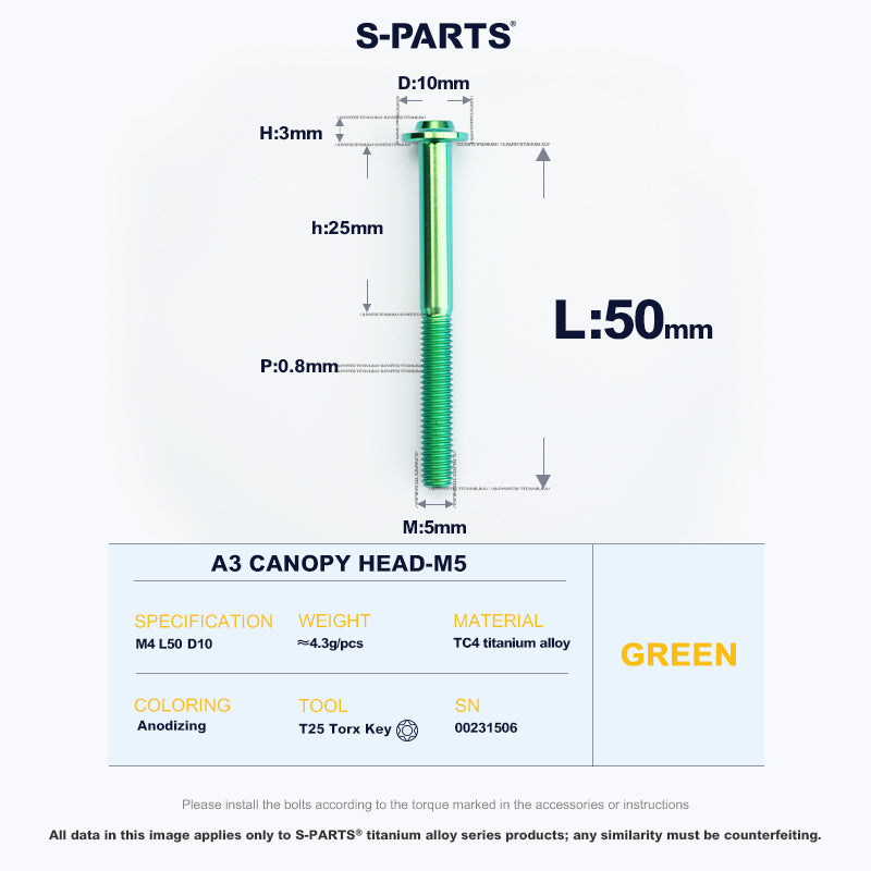 A3 Canopy Head M5 D10