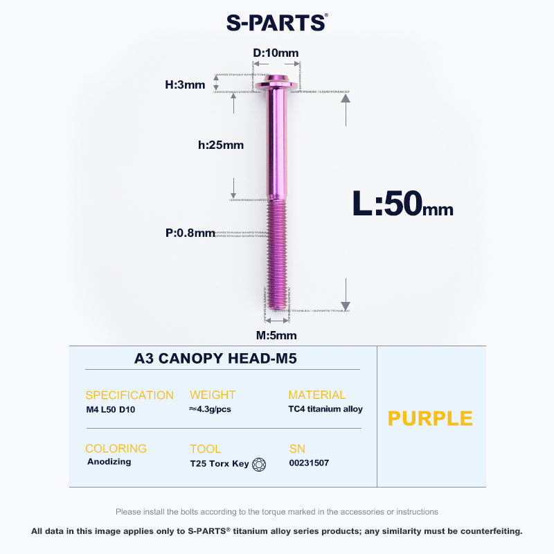 A3 Canopy Head M5 D10