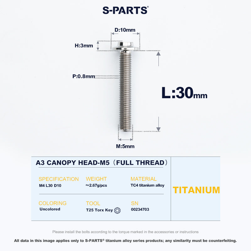 A3 Canopy Head M5 D10