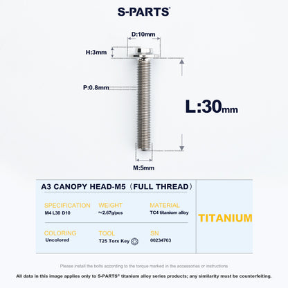 A3 Canopy Head M5 D10
