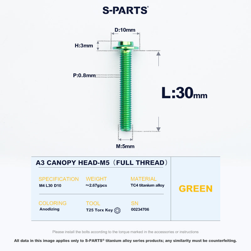 A3 Canopy Head M5 D10