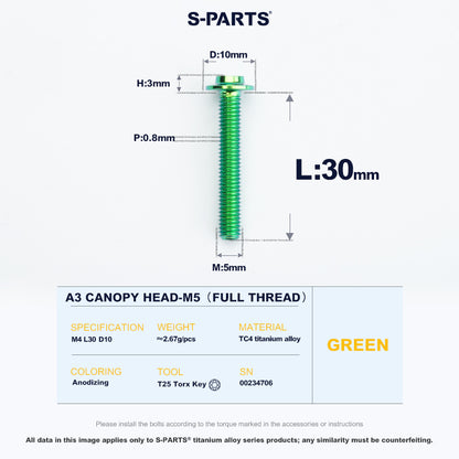 A3 Canopy Head M5 D10