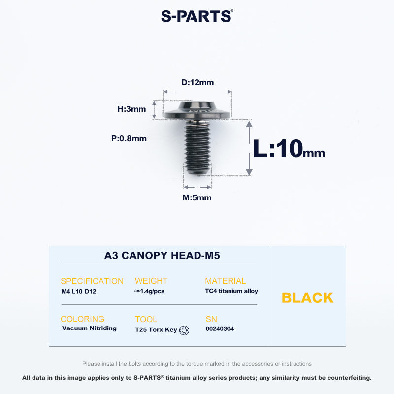 A3 Canopy Head M5 D12