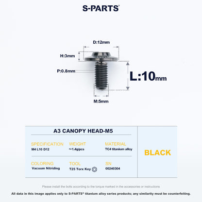 A3 Canopy Head M5 D12