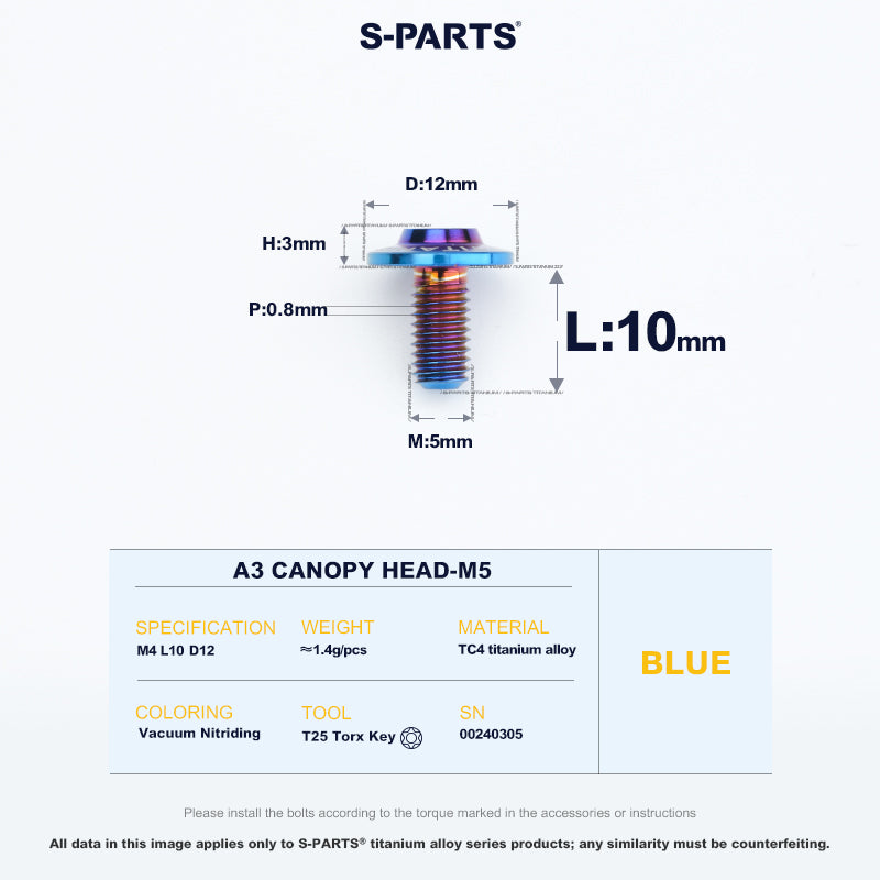 A3 Canopy Head M5 D12