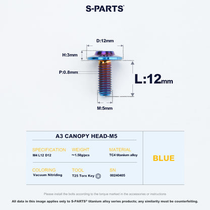 A3 Canopy Head M5 D12