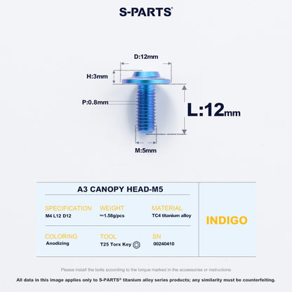 A3 Canopy Head M5 D12