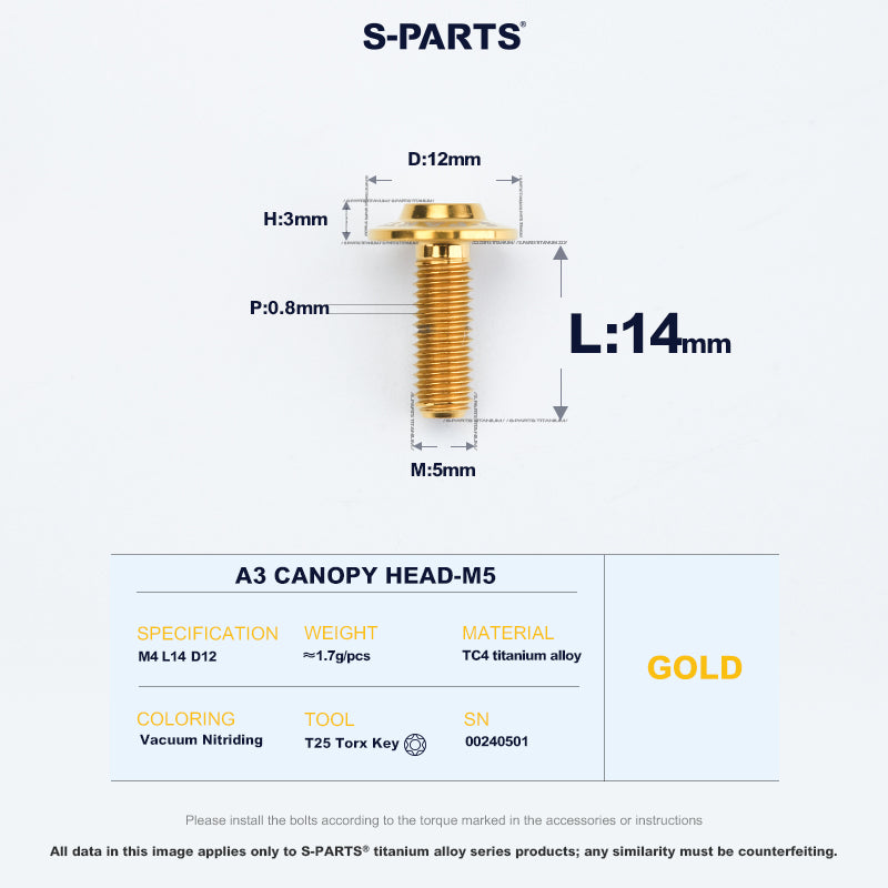 A3 Canopy Head M5 D12