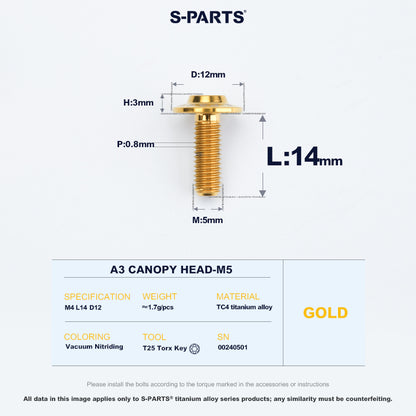 A3 Canopy Head M5 D12