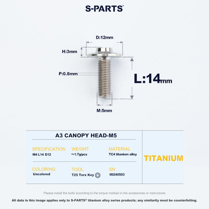A3 Canopy Head M5 D12