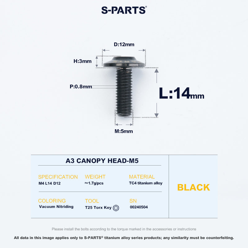 A3 Canopy Head M5 D12