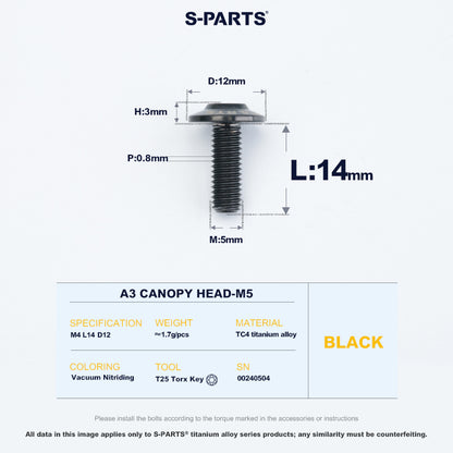 A3 Canopy Head M5 D12
