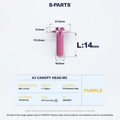A3 Canopy Head M5 D12