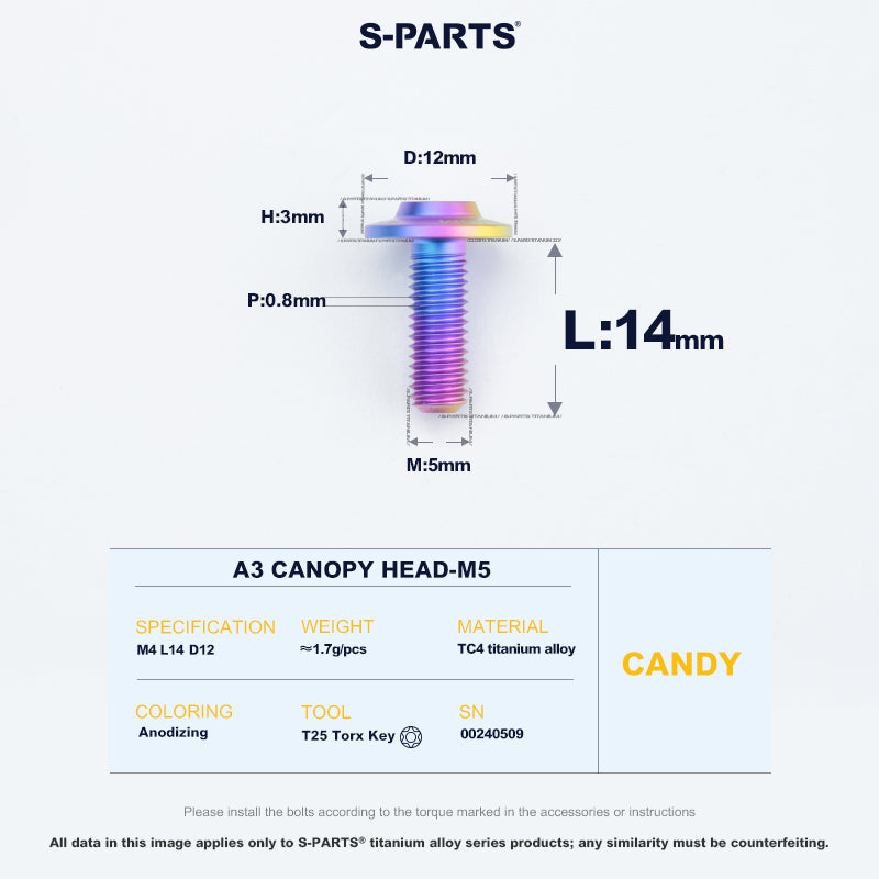 A3 Canopy Head M5 D12
