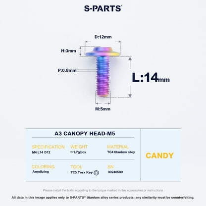 A3 Canopy Head M5 D12