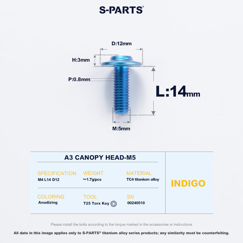 A3 Canopy Head M5 D12