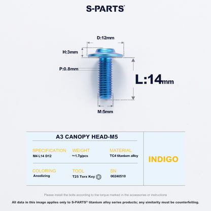 A3 Canopy Head M5 D12