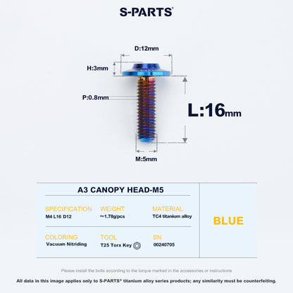 A3 Canopy Head M5 D12