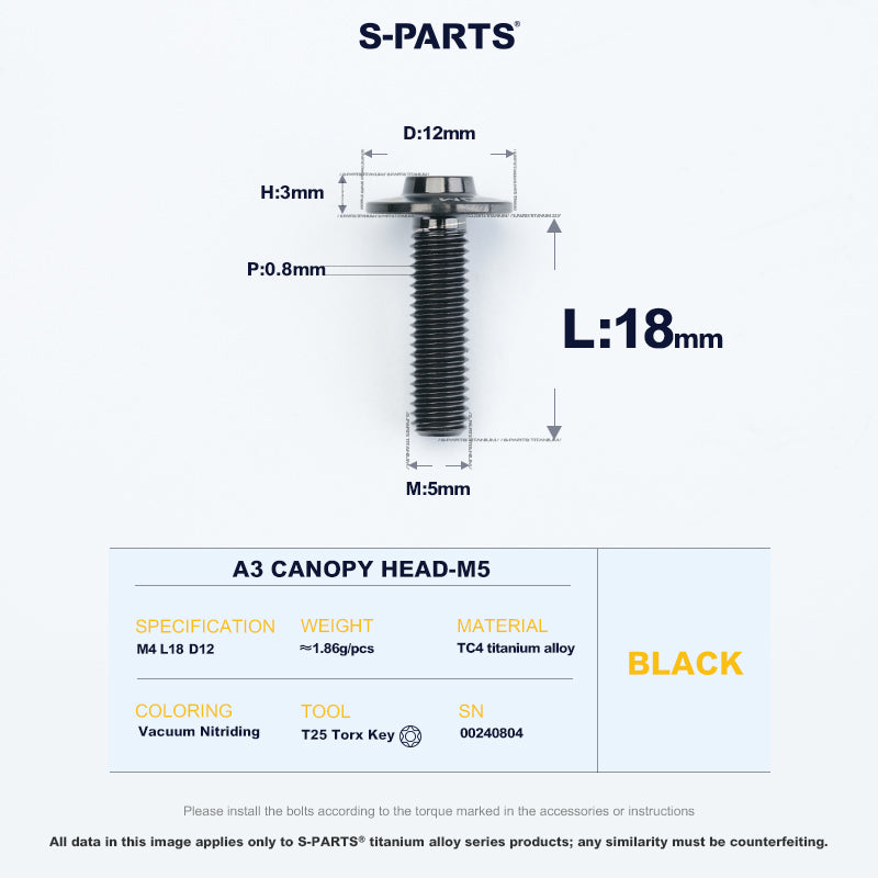 A3 Canopy Head M5 D12