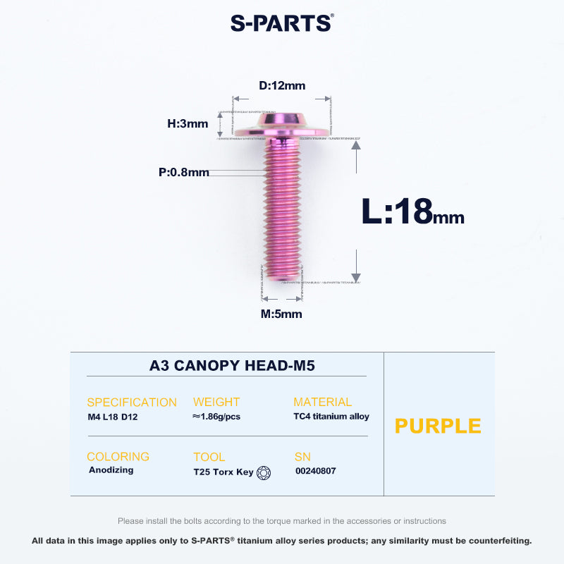 A3 Canopy Head M5 D12
