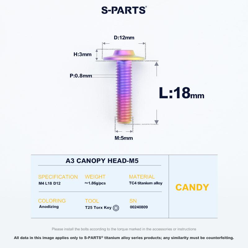 A3 Canopy Head M5 D12