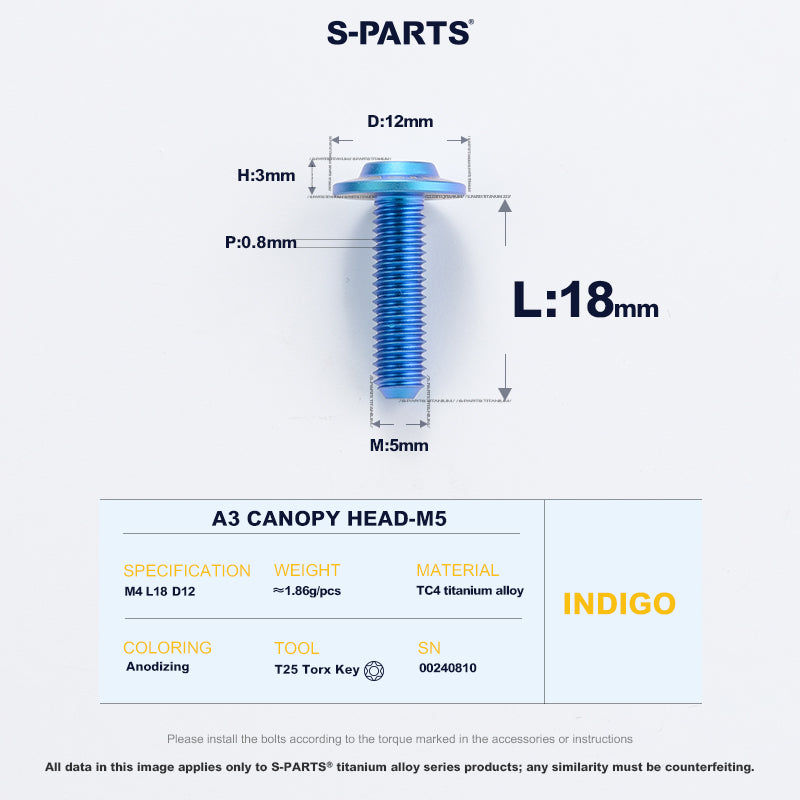 A3 Canopy Head M5 D12