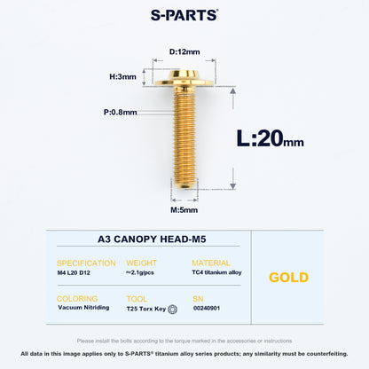 A3 Canopy Head M5 D12