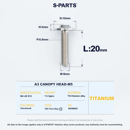 A3 Canopy Head M5 D12