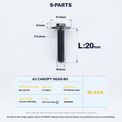 A3 Canopy Head M5 D12