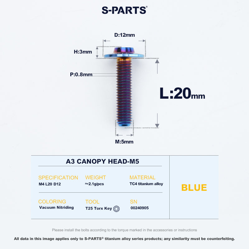 A3 Canopy Head M5 D12