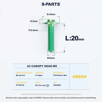 A3 Canopy Head M5 D12