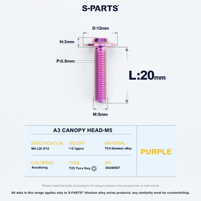 A3 Canopy Head M5 D12