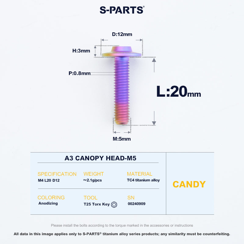 A3 Canopy Head M5 D12