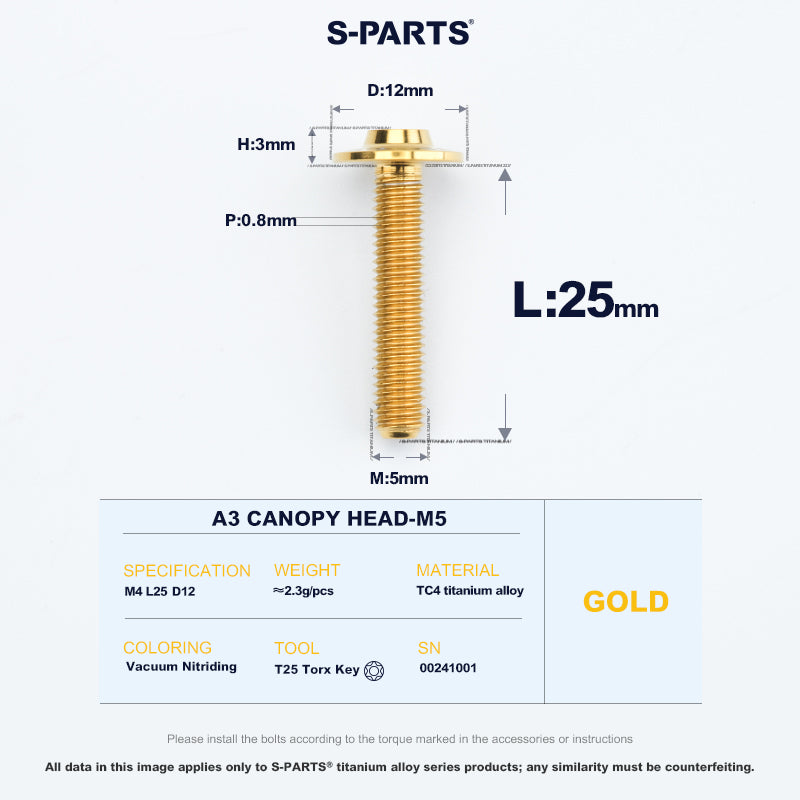 A3 Canopy Head M5 D12
