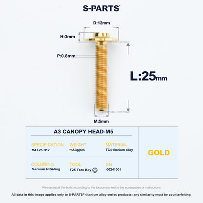 A3 Canopy Head M5 D12