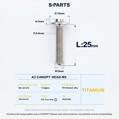 A3 Canopy Head M5 D12
