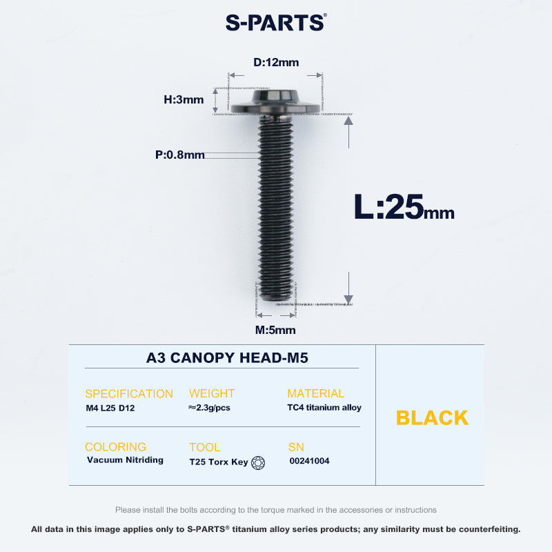 A3 Canopy Head M5 D12