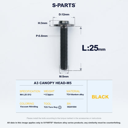 A3 Canopy Head M5 D12